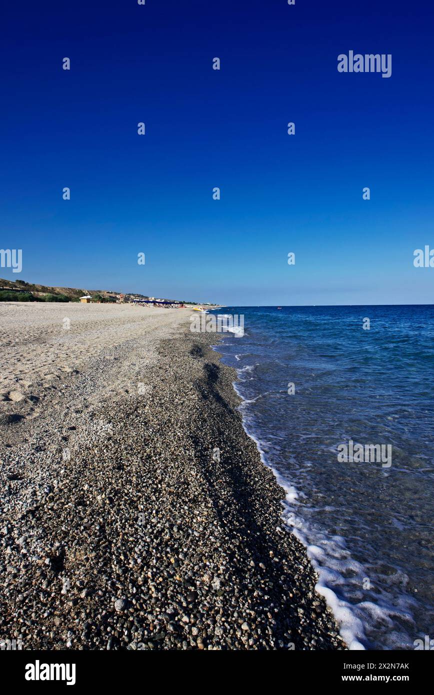 ITALY, Calabria, ionian sea coast, a beach near Reggio Calabria Stock ...