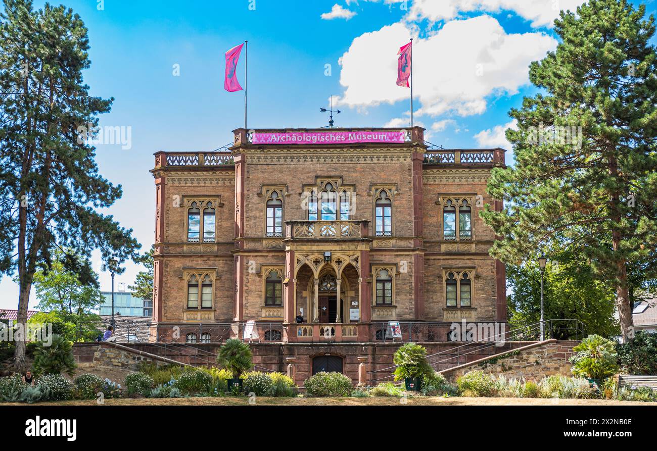 Im Colombischlössle befindet sich das Archäologie Museum. (Freiburg im Breisgau, Deutschland, 07.08.2022) Stock Photo