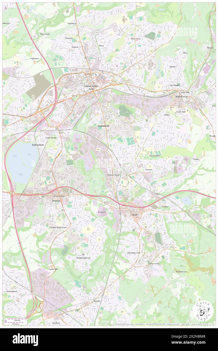 Village Hyde East Manchester, Borough of Tameside, GB, United Kingdom, England, N 53 27' 54'', S ...