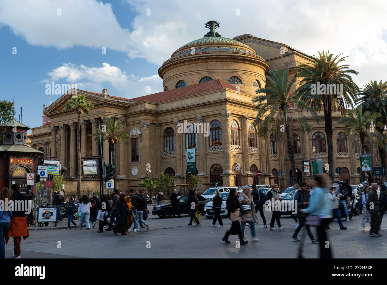 Teatro Massimo theatre in Palermo Stock Photo