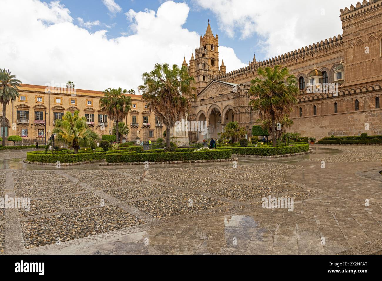 cathedral in Palermo in Sicily Stock Photo