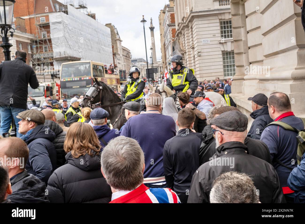 Sir George Riots Violence breaks out at a St Georges Day Parade held in Central London ...
