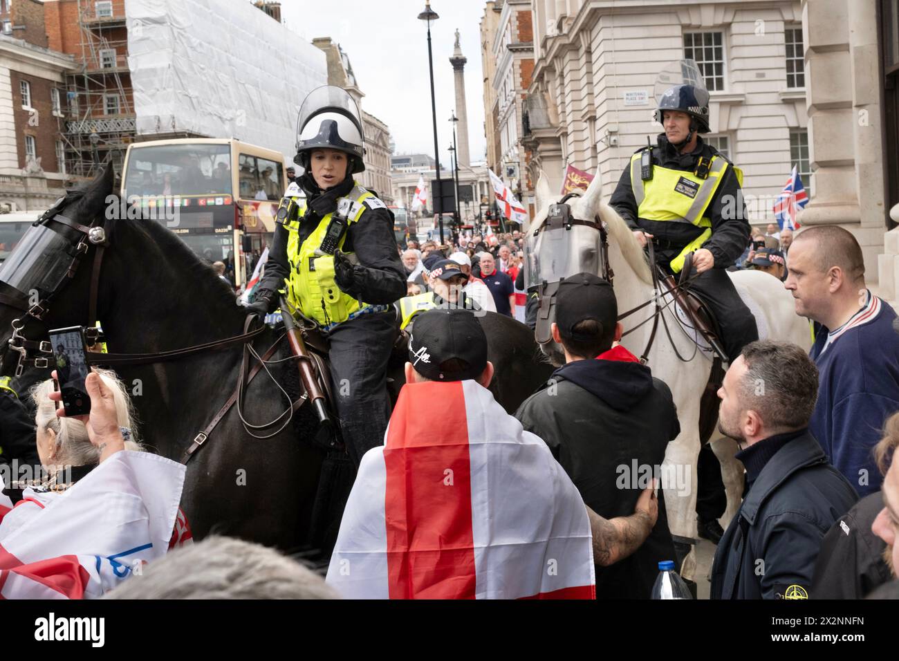 Sir George Riots Violence breaks out at a St Georges Day Parade held in Central London ...