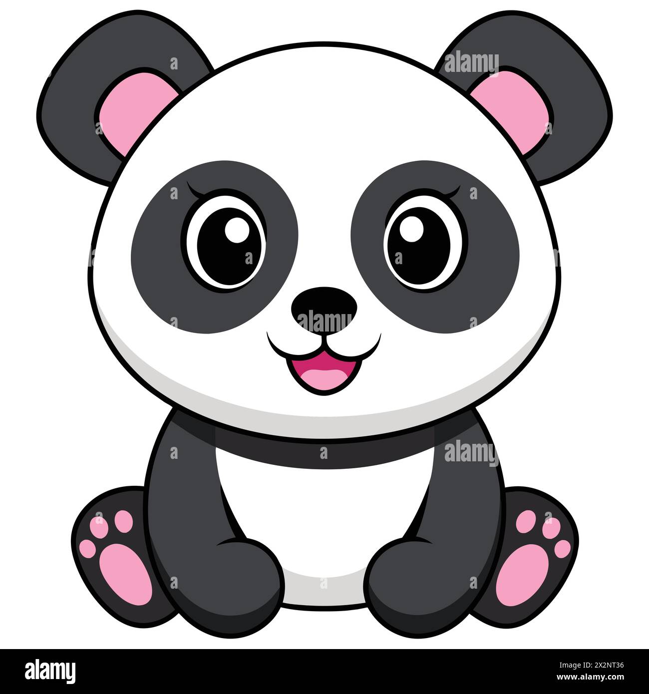 Sweet Little Panda Cub, perfect for Children's Books Cards Invitations