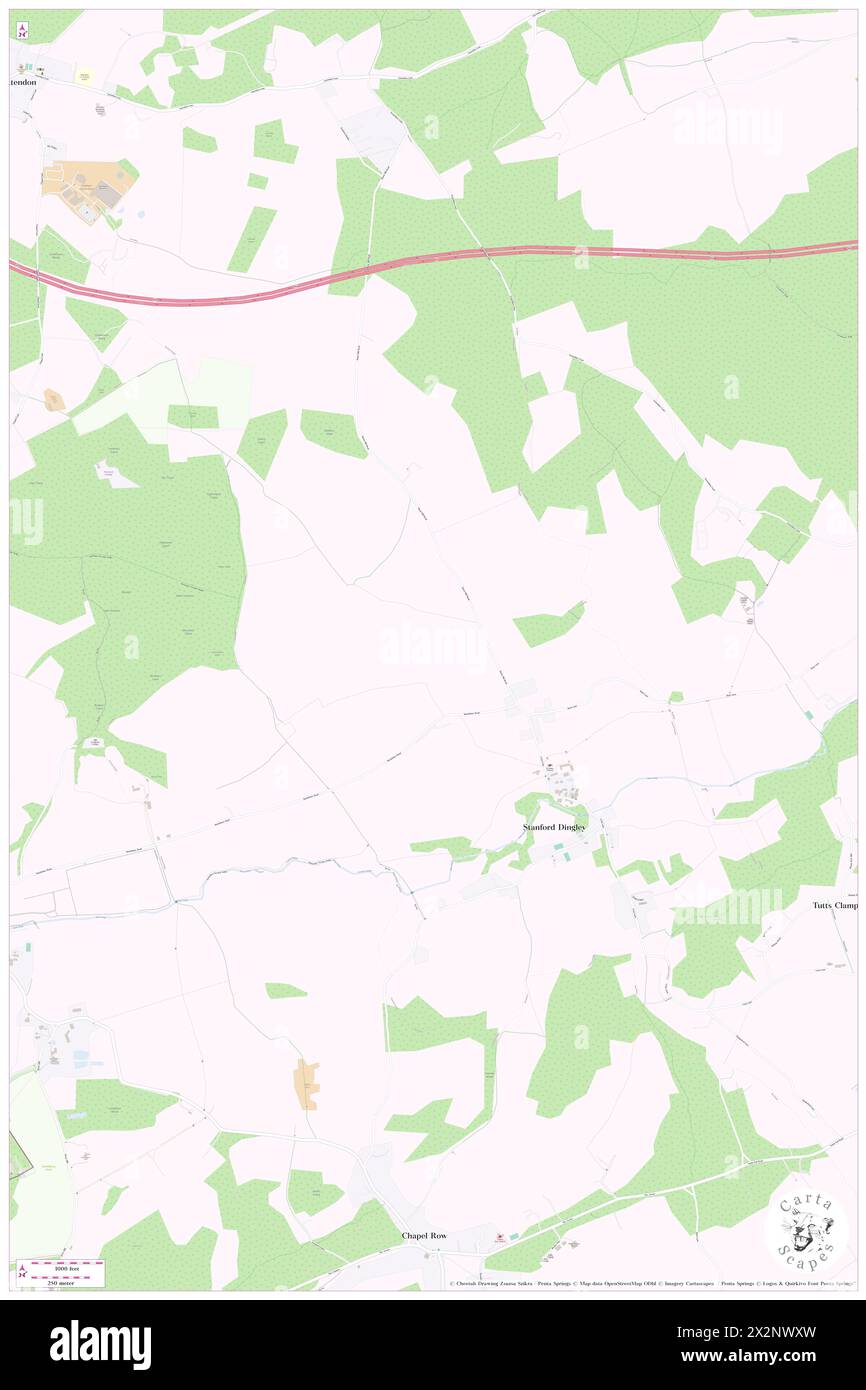 Map Stanford Dingley