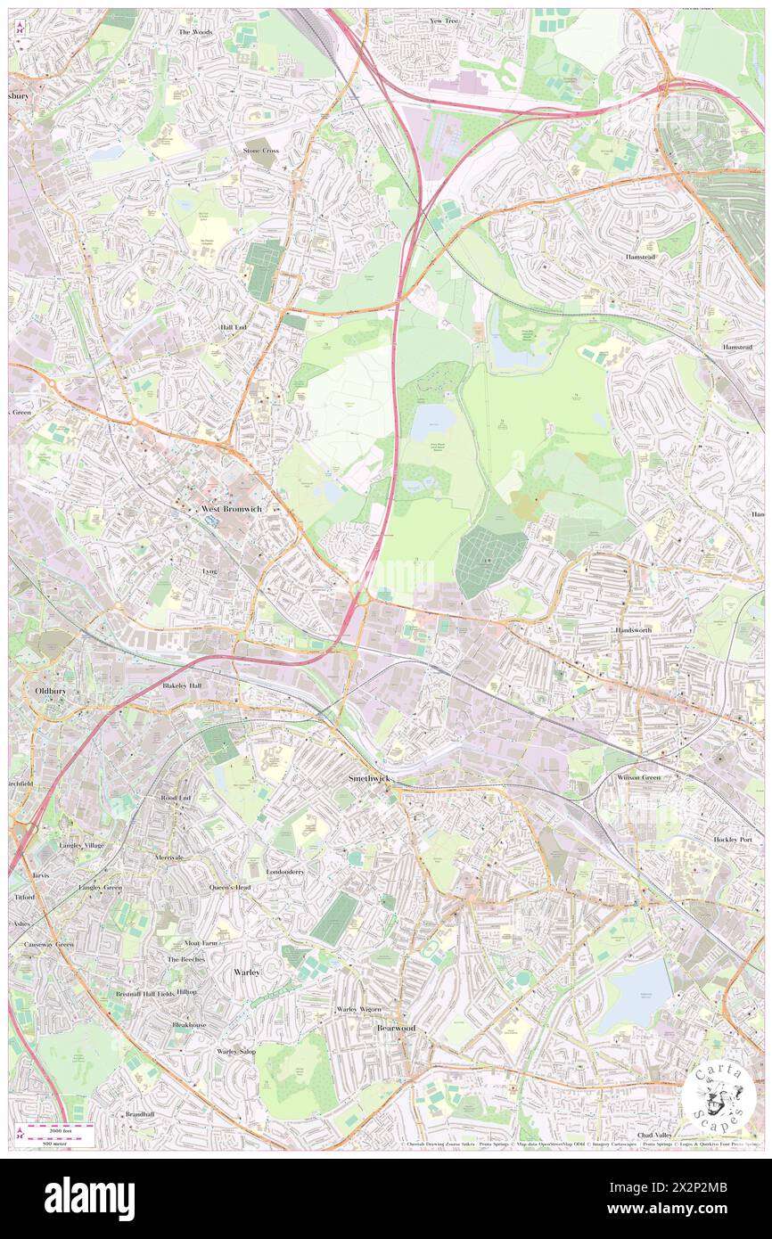 Sandwell Park Golf Club, Sandwell, GB, United Kingdom, England, N 52 30' 46'', S 1 58' 18'', map, Cartascapes Map published in 2024. Explore Cartascapes, a map revealing Earth's diverse landscapes, cultures, and ecosystems. Journey through time and space, discovering the interconnectedness of our planet's past, present, and future. Stock Photo