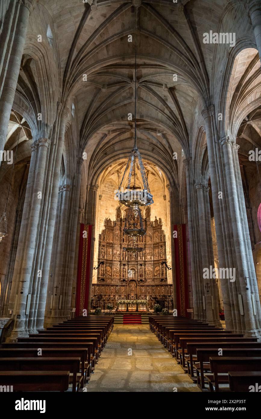 15th century Concatedral de Santa María in Cáceres, Extremadura, Spain Stock Photo