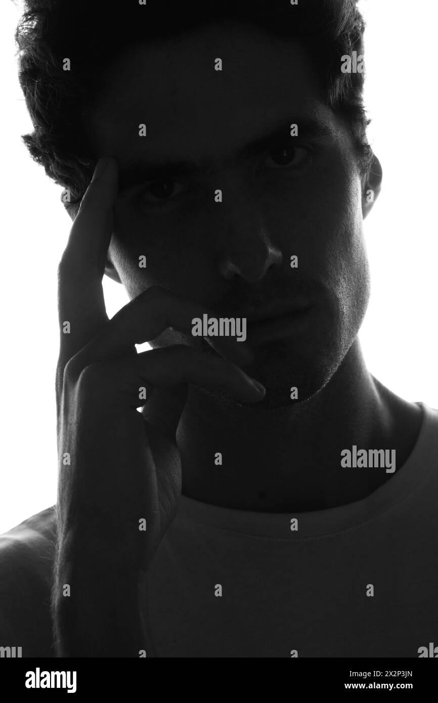 Young man mental health Black and White Stock Photos & Images - Alamy