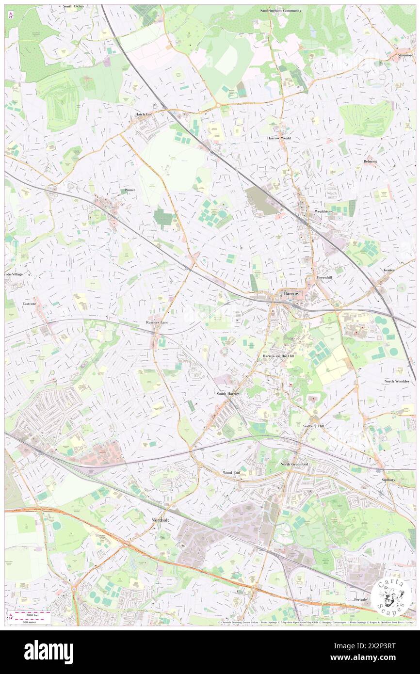 West Harrow, Greater London, GB, United Kingdom, England, N 51 34' 40'', S 0 21' 26'', map, Cartascapes Map published in 2024. Explore Cartascapes, a map revealing Earth's diverse landscapes, cultures, and ecosystems. Journey through time and space, discovering the interconnectedness of our planet's past, present, and future. Stock Photo