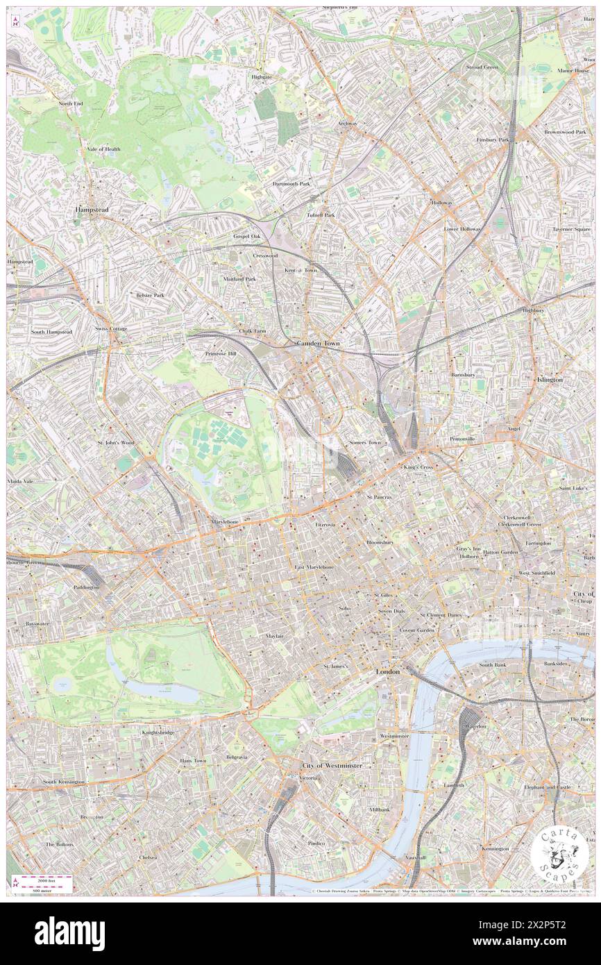 Regent's Park, Greater London, GB, United Kingdom, England, N 51 31' 50'', S 0 8' 33'', map, Cartascapes Map published in 2024. Explore Cartascapes, a map revealing Earth's diverse landscapes, cultures, and ecosystems. Journey through time and space, discovering the interconnectedness of our planet's past, present, and future. Stock Photo