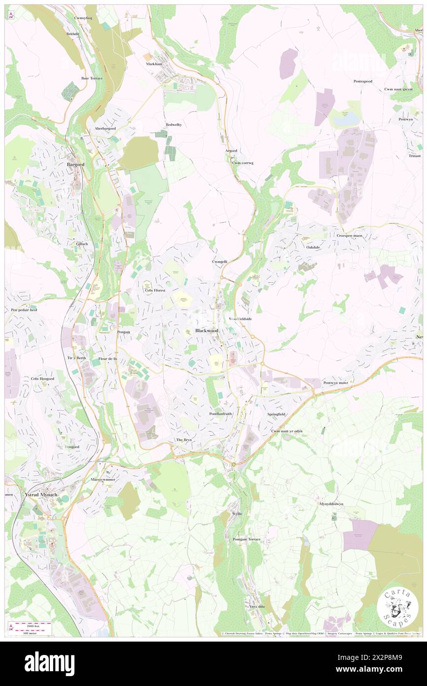 Y Coed Duon, Caerphilly County Borough, GB, United Kingdom, Wales, N 51 40' 3'', S 3 11' 44'', map, Cartascapes Map published in 2024. Explore Cartascapes, a map revealing Earth's diverse landscapes, cultures, and ecosystems. Journey through time and space, discovering the interconnectedness of our planet's past, present, and future. Stock Photo