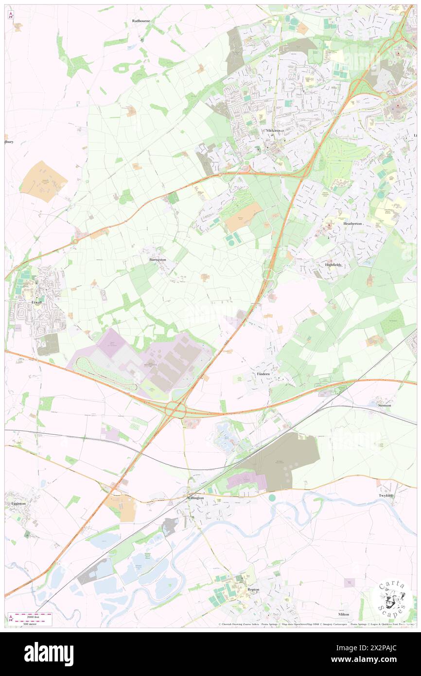 Burnaston Lane Mediumwave Transmitter, Mast Northwest, Derbyshire, GB, United Kingdom, England, N 52 52' 47'', S 1 33' 33'', map, Cartascapes Map published in 2024. Explore Cartascapes, a map revealing Earth's diverse landscapes, cultures, and ecosystems. Journey through time and space, discovering the interconnectedness of our planet's past, present, and future. Stock Photo