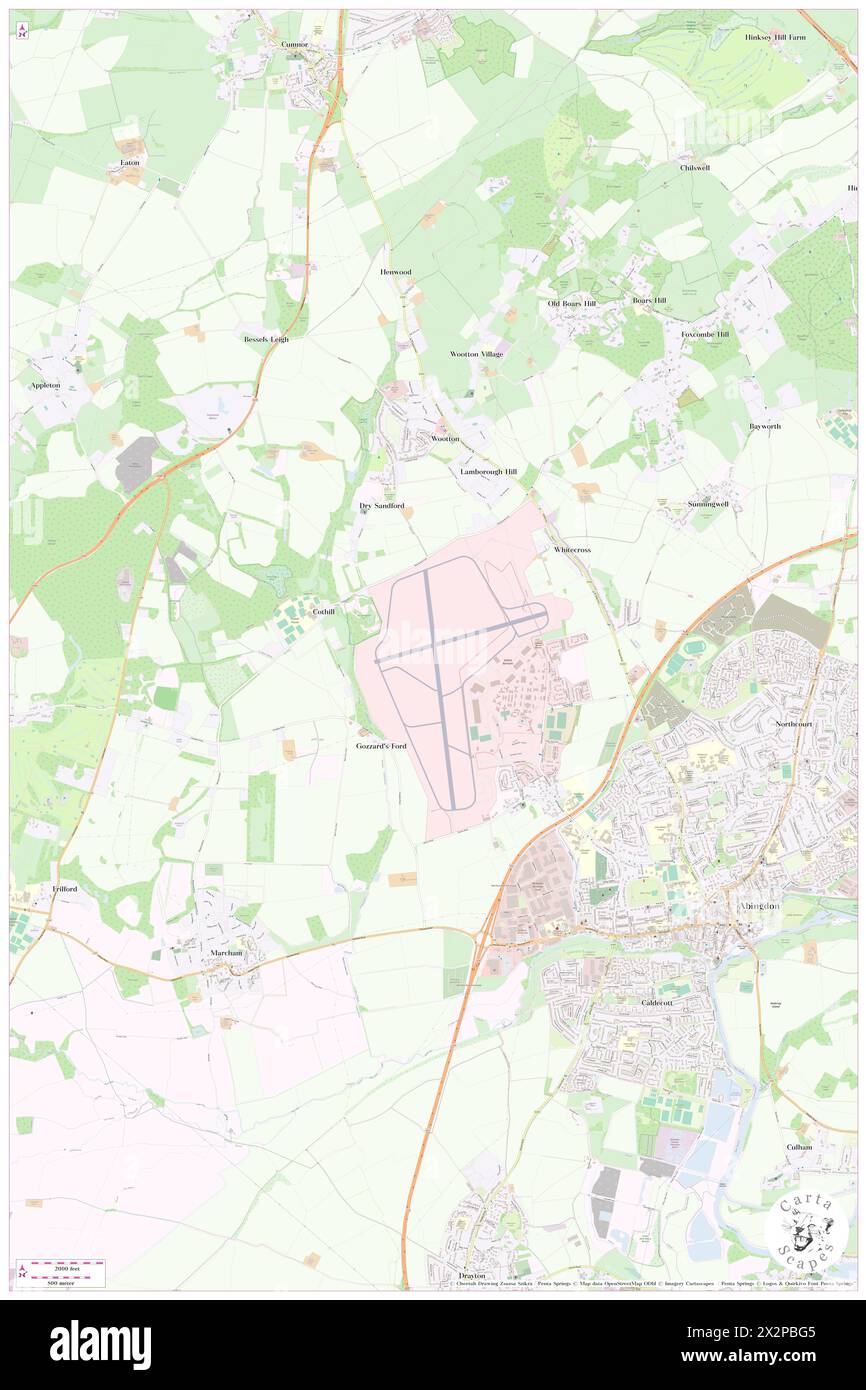 RAF Abingdon, Oxfordshire, GB, United Kingdom, England, N 51 41' 25'', S 1 19' 0'', map, Cartascapes Map published in 2024. Explore Cartascapes, a map revealing Earth's diverse landscapes, cultures, and ecosystems. Journey through time and space, discovering the interconnectedness of our planet's past, present, and future. Stock Photo