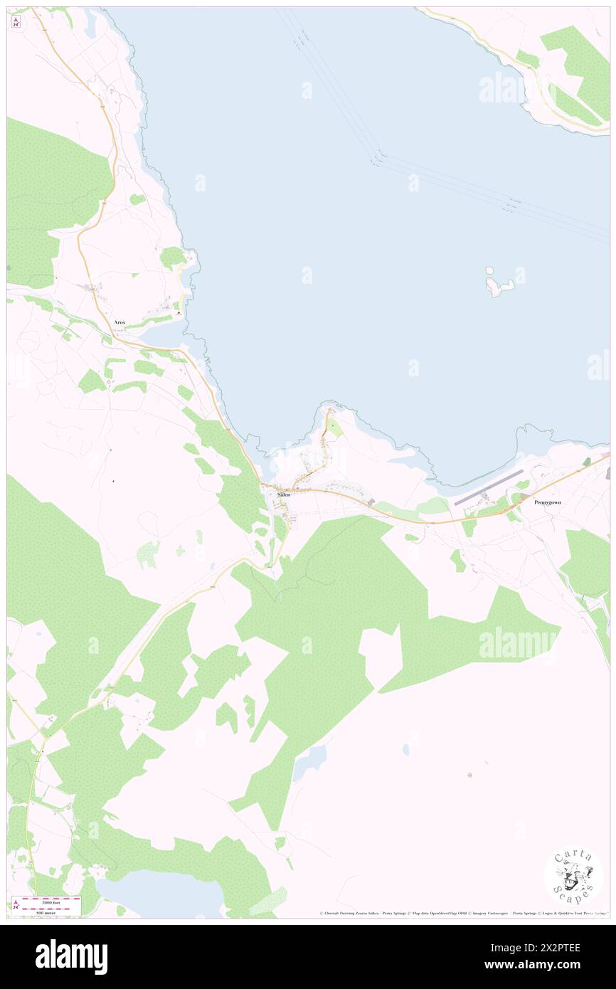 Aros, Argyll and Bute, GB, United Kingdom, Scotland, N 56 31' 10'', S 5 56' 36'', map, Cartascapes Map published in 2024. Explore Cartascapes, a map revealing Earth's diverse landscapes, cultures, and ecosystems. Journey through time and space, discovering the interconnectedness of our planet's past, present, and future. Stock Photo