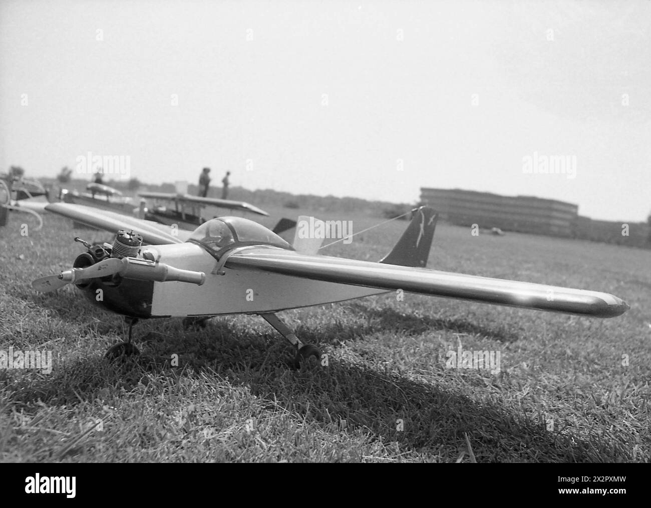 Connecticut, U.S.A., 1982. Radio controlled (RC) model aircraft at a