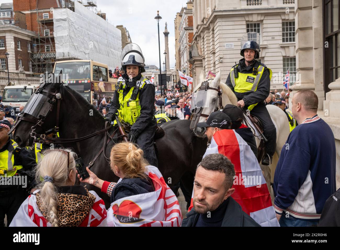 Sir George Riots Violence breaks out at a St Georges Day Parade held in Central London ...