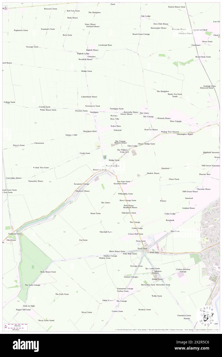 Pinchbeck West, Lincolnshire, GB, United Kingdom, England, N 52 48' 19'', S 0 13' 7'', map, Cartascapes Map published in 2024. Explore Cartascapes, a map revealing Earth's diverse landscapes, cultures, and ecosystems. Journey through time and space, discovering the interconnectedness of our planet's past, present, and future. Stock Photo