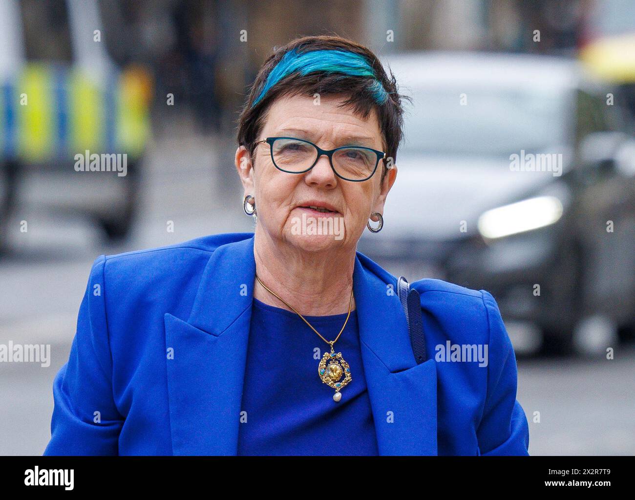 London, UK. 23rd Apr, 2024. Lucy Jeanne Neville-Rolfe, Baroness Neville-Rolfe arrives at the Cabinet Office. She is serving as Minister of State at the Cabinet Office. Credit: Mark Thomas/Alamy Live News Stock Photo