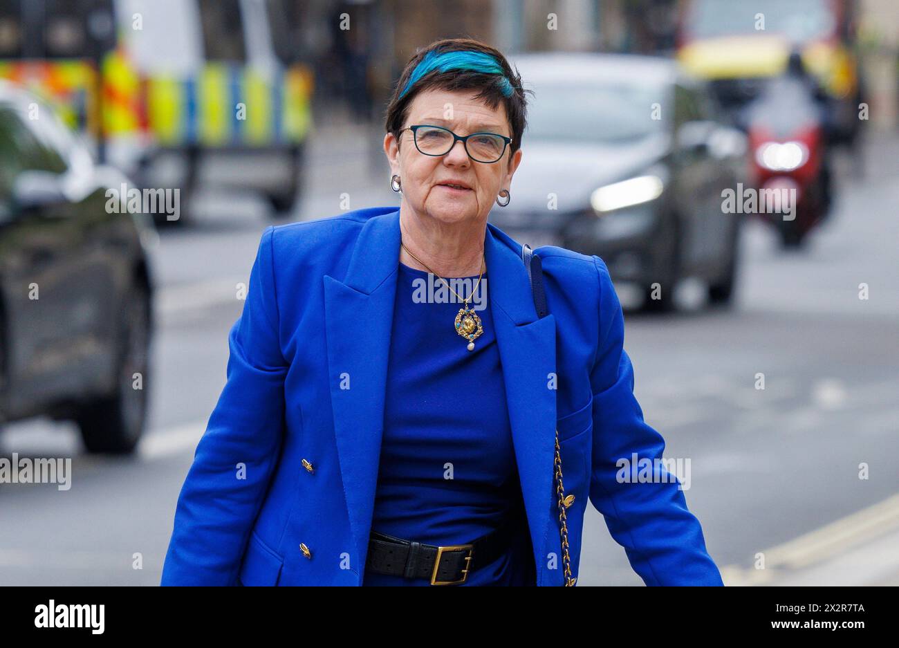 London, UK. 23rd Apr, 2024. Lucy Jeanne Neville-Rolfe, Baroness Neville-Rolfe arrives at the Cabinet Office. She is serving as Minister of State at the Cabinet Office. Credit: Mark Thomas/Alamy Live News Stock Photo