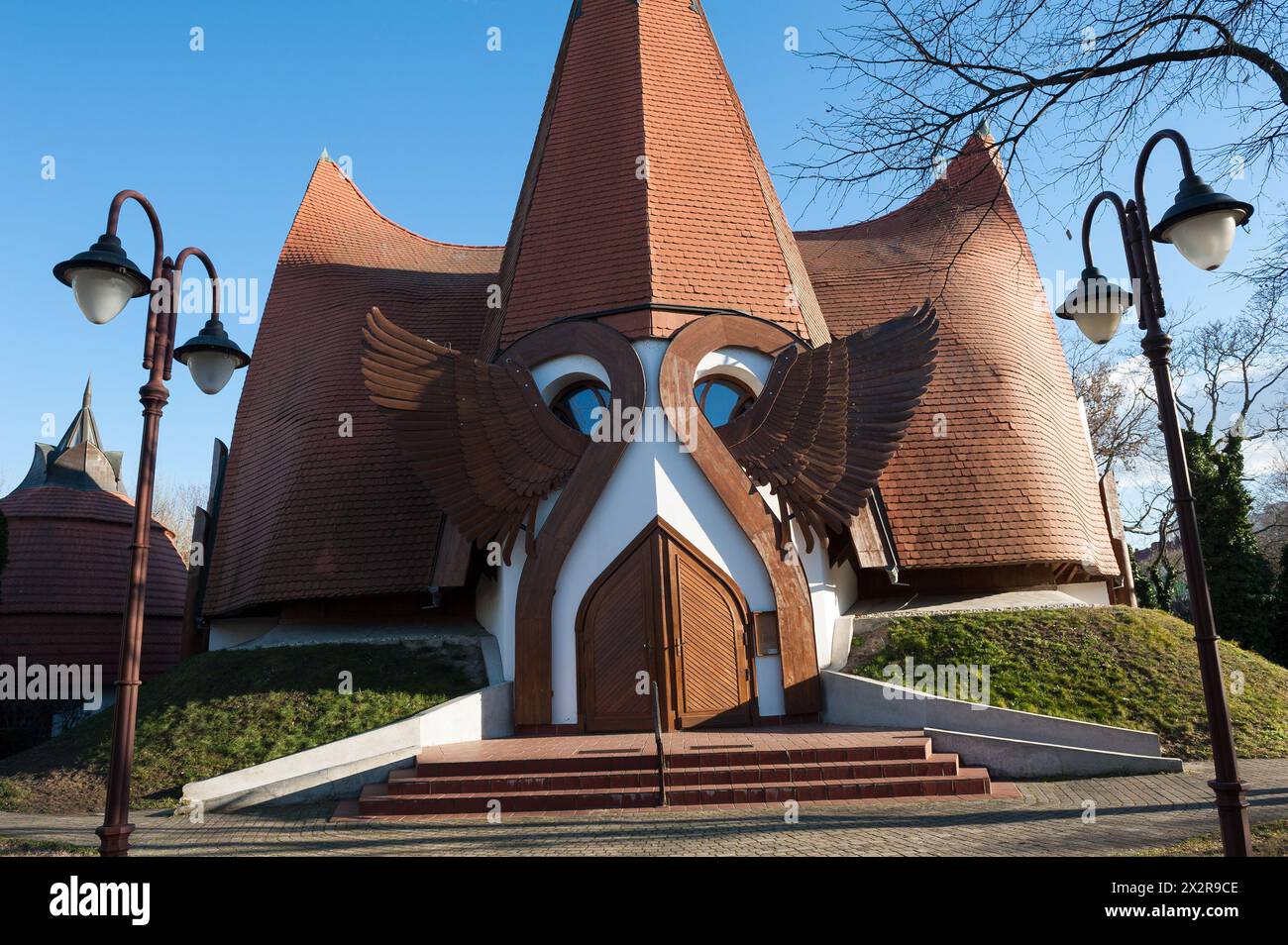 Modern church in Siófok, Somogy County, Hungary Stock Photo