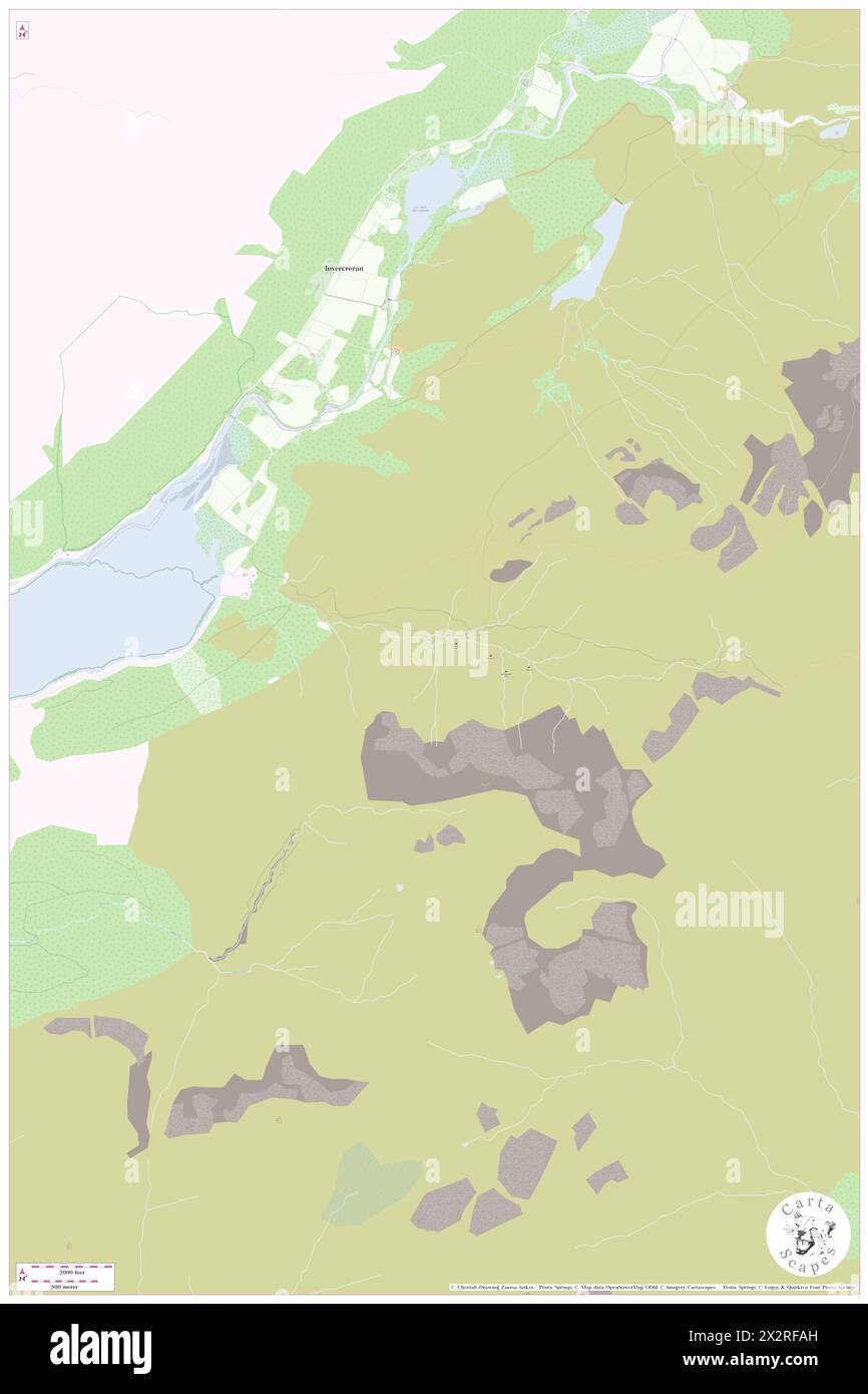 Coire Dubh, Argyll and Bute, GB, United Kingdom, Scotland, N 56 32' 53'', S 5 13' 13'', map, Cartascapes Map published in 2024. Explore Cartascapes, a map revealing Earth's diverse landscapes, cultures, and ecosystems. Journey through time and space, discovering the interconnectedness of our planet's past, present, and future. Stock Photo