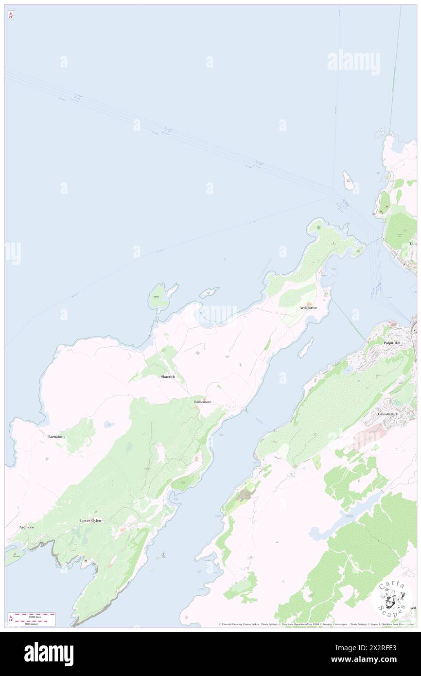 Oitir Mhor, Argyll and Bute, GB, United Kingdom, Scotland, N 56 24' 44'', S 5 31' 34'', map, Cartascapes Map published in 2024. Explore Cartascapes, a map revealing Earth's diverse landscapes, cultures, and ecosystems. Journey through time and space, discovering the interconnectedness of our planet's past, present, and future. Stock Photo