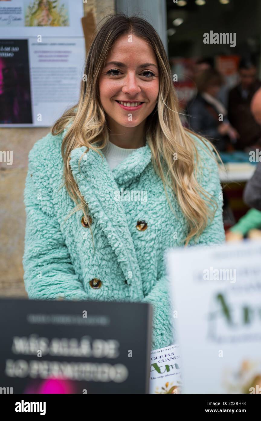 Spanish author Maria Ferrer Silvestre presents and signs her book on