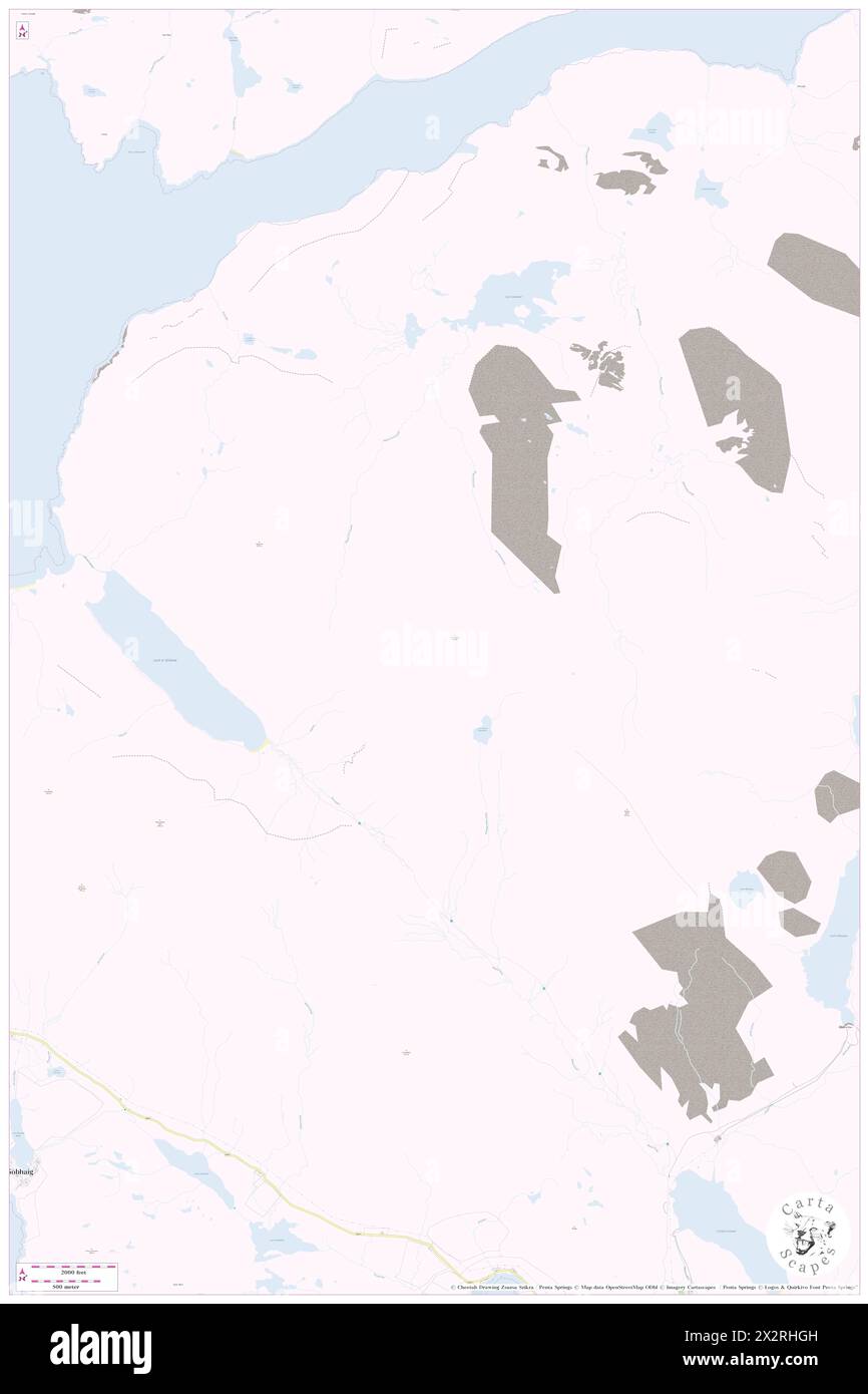 Ceartabhal, Eilean Siar, GB, United Kingdom, Scotland, N 58 0' 16'', S 7 0' 29'', map, Cartascapes Map published in 2024. Explore Cartascapes, a map revealing Earth's diverse landscapes, cultures, and ecosystems. Journey through time and space, discovering the interconnectedness of our planet's past, present, and future. Stock Photo