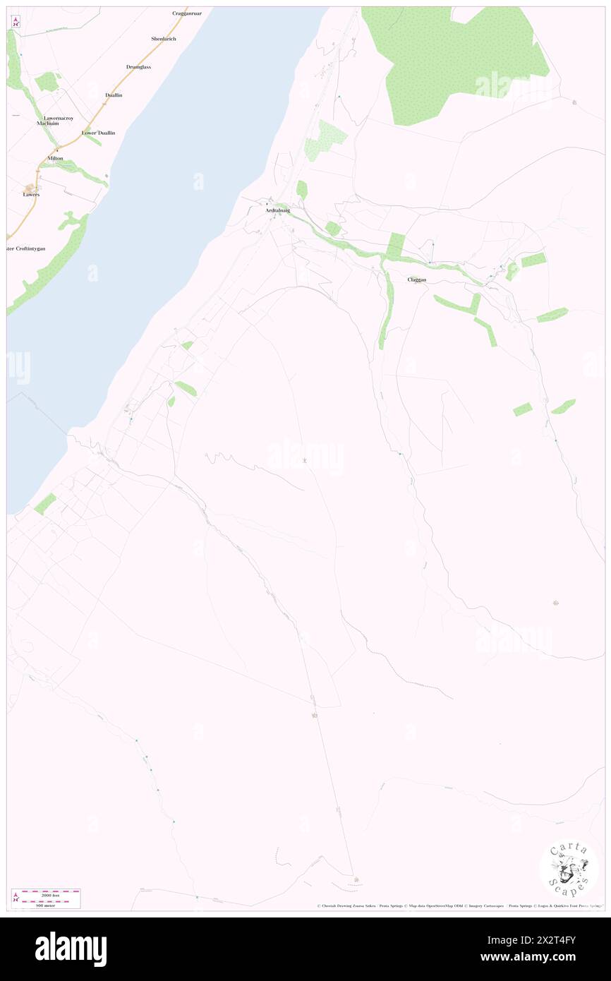 Tullich Hill, Perth and Kinross, GB, United Kingdom, Scotland, N 56 30' 14'', S 4 6' 23'', map, Cartascapes Map published in 2024. Explore Cartascapes, a map revealing Earth's diverse landscapes, cultures, and ecosystems. Journey through time and space, discovering the interconnectedness of our planet's past, present, and future. Stock Photo