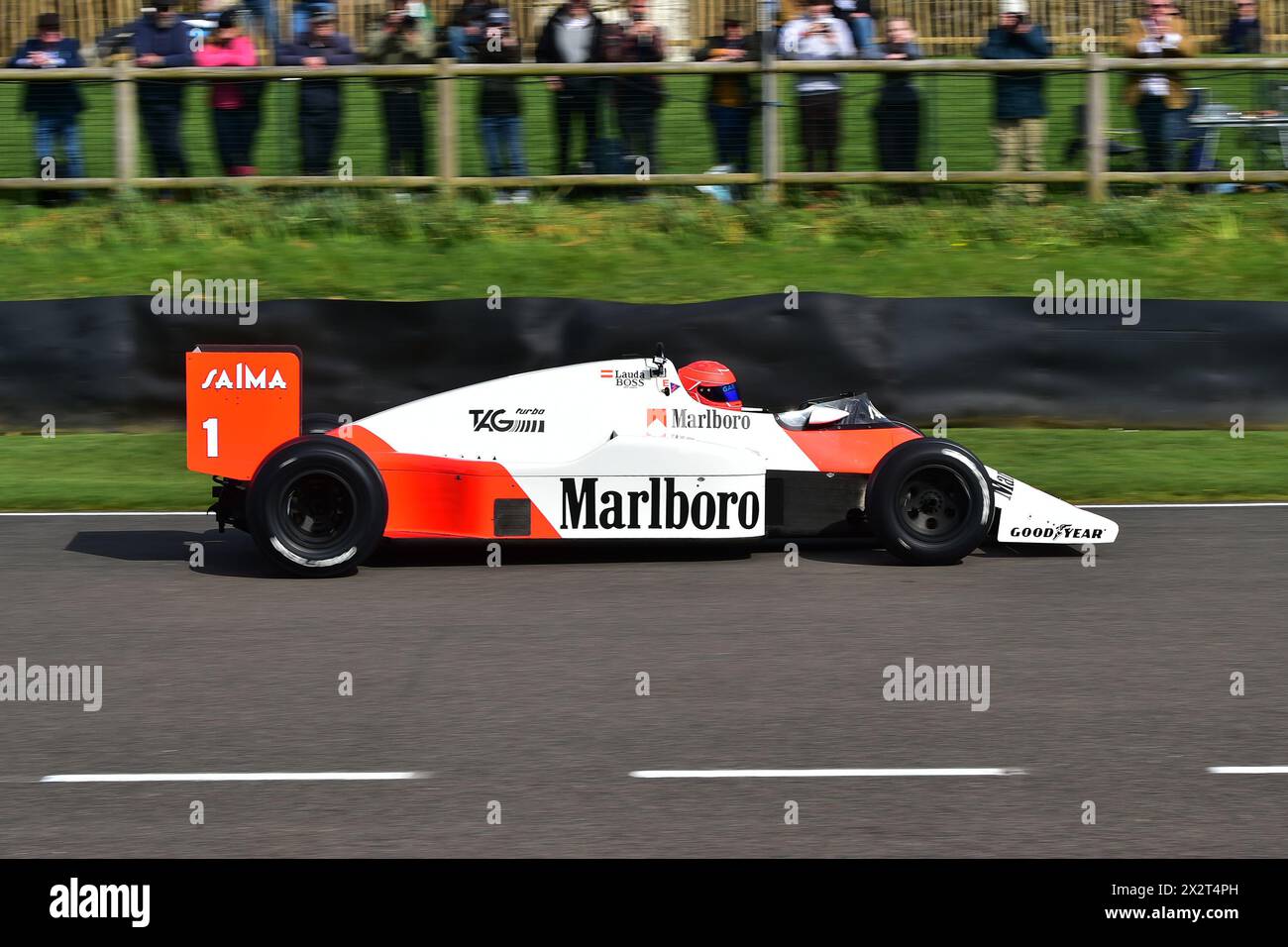 Photo A.023845 MCLAREN MP4-2B NIKI LAUDA GRAND PRIX F1 ZANDVOORT 1985