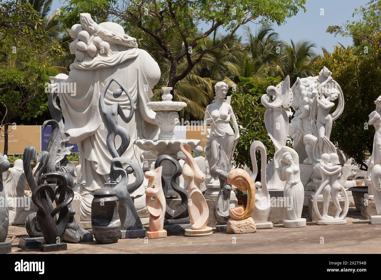 Vietnam, stone carvings, statues, ornamental Stock Photo