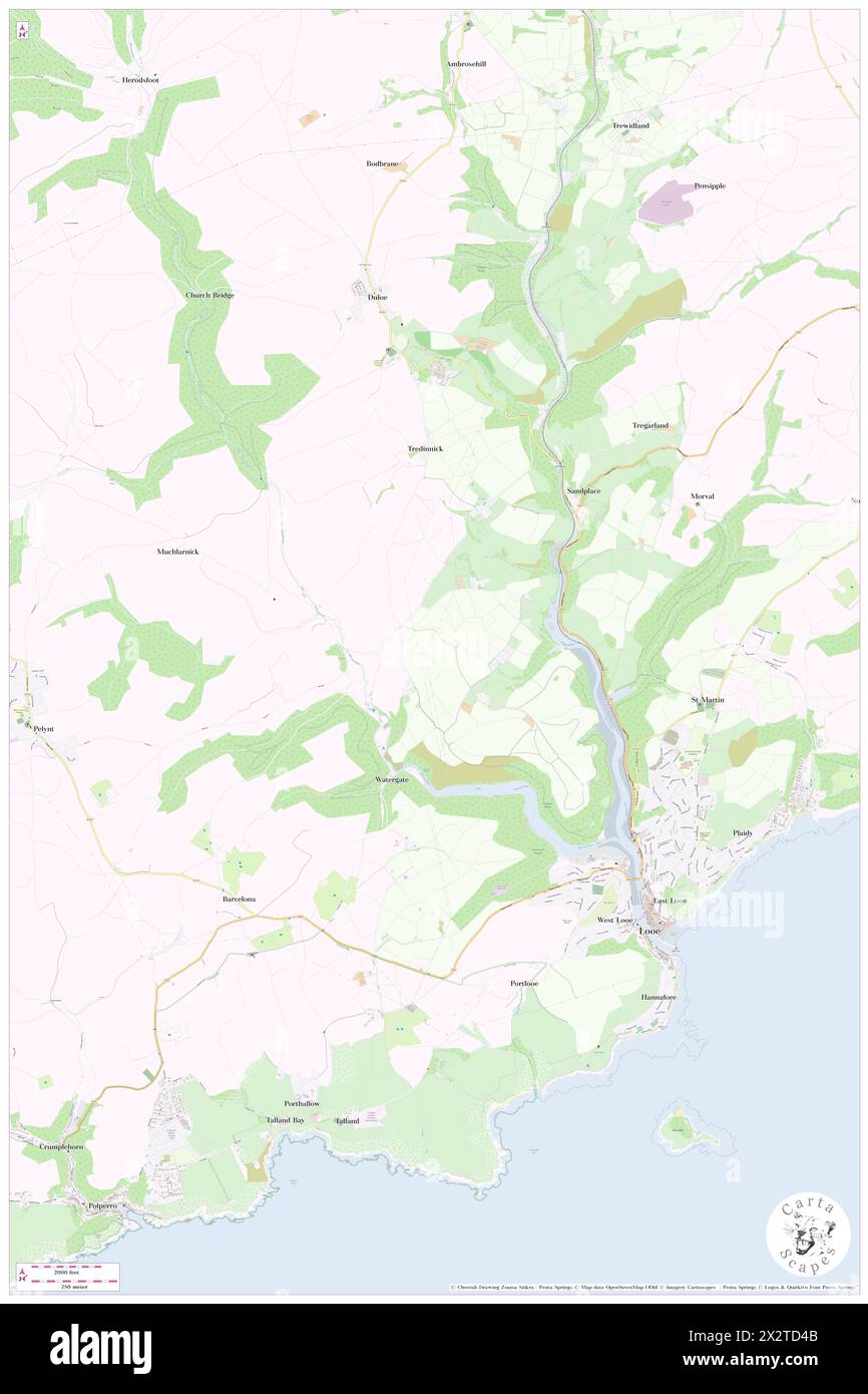 Trenant Hill, Cornwall, GB, United Kingdom, England, N 50 22' 24'', S 4 ...