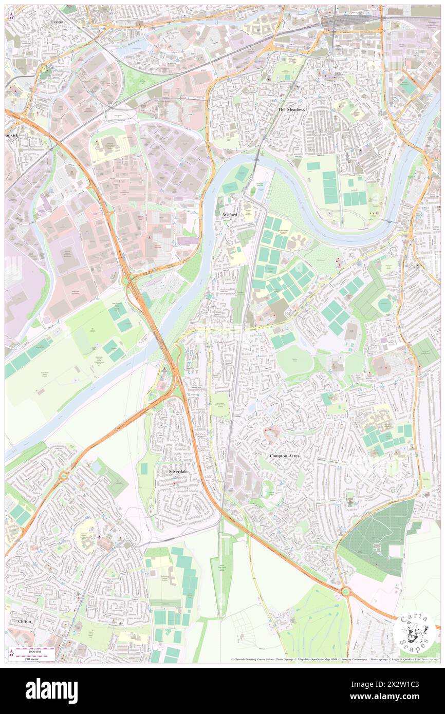 Wilford nottingham map hires stock photography and images Alamy
