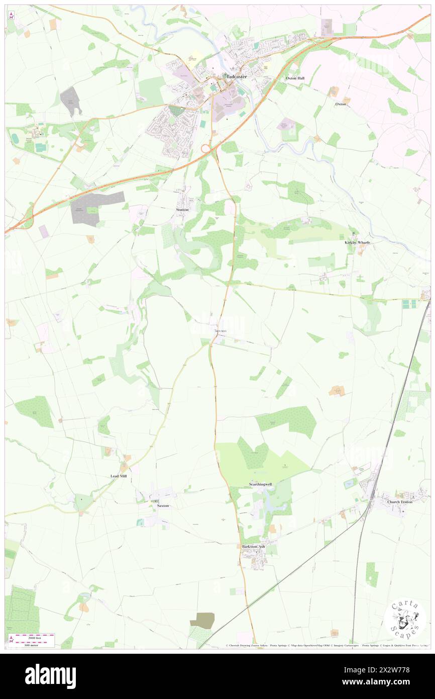 Towton, North Yorkshire, GB, United Kingdom, England, N 53 51' 1'', S 1 15' 50'', map, Cartascapes Map published in 2024. Explore Cartascapes, a map revealing Earth's diverse landscapes, cultures, and ecosystems. Journey through time and space, discovering the interconnectedness of our planet's past, present, and future. Stock Photo