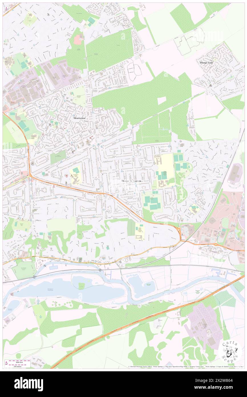 Thorpe st andrew map Cut Out Stock Images & Pictures Alamy