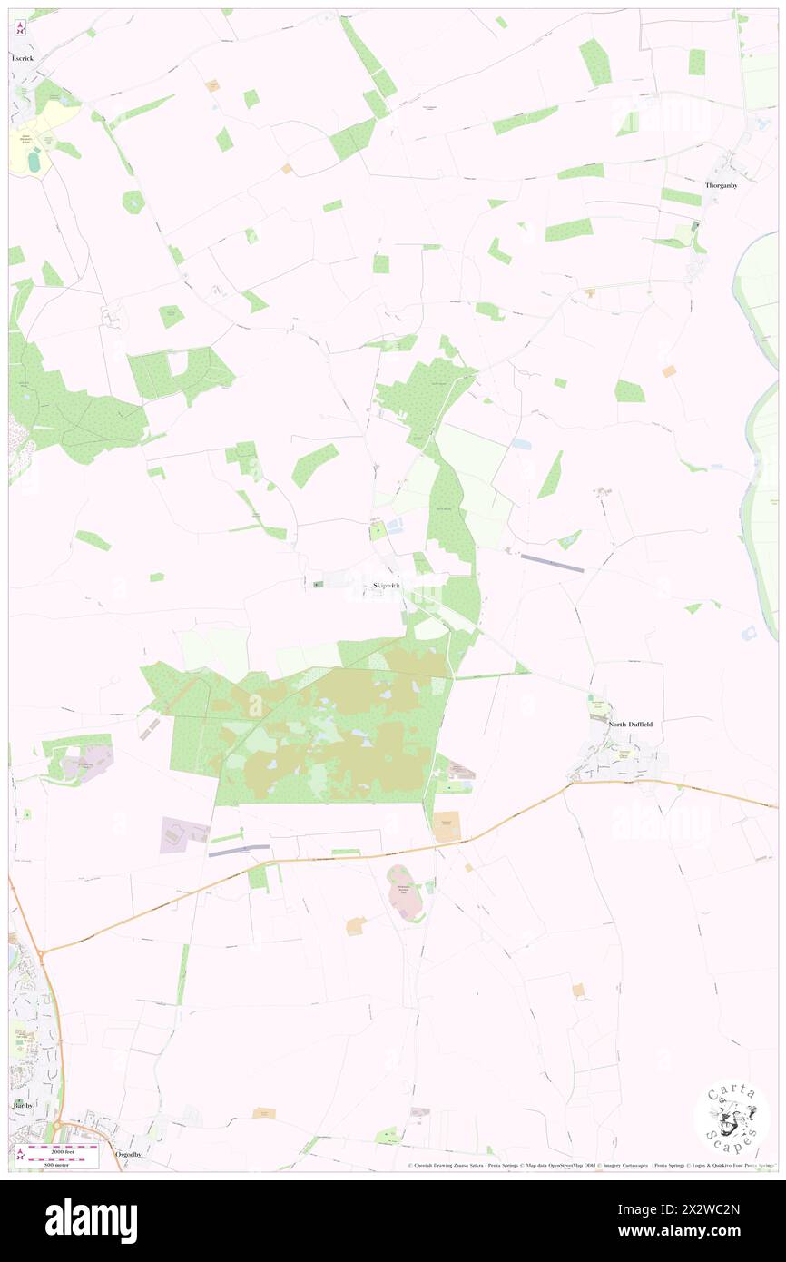 Skipwith, North Yorkshire, GB, United Kingdom, England, N 53 50' 17'', S 0 59' 33'', map, Cartascapes Map published in 2024. Explore Cartascapes, a map revealing Earth's diverse landscapes, cultures, and ecosystems. Journey through time and space, discovering the interconnectedness of our planet's past, present, and future. Stock Photo
