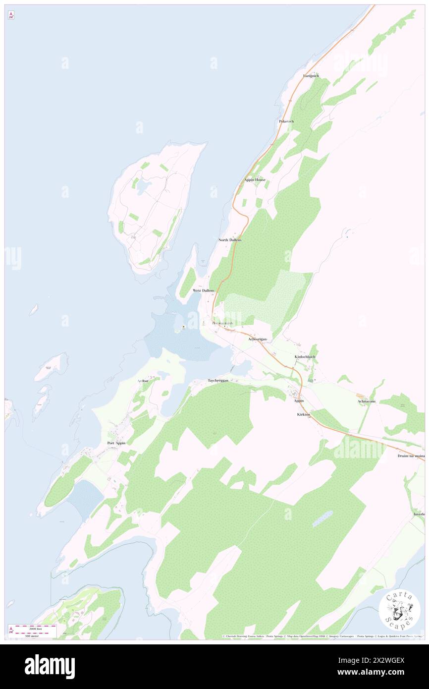 Portnacroish, Argyll and Bute, GB, United Kingdom, Scotland, N 56 34' 19'', S 5 22' 43'', map, Cartascapes Map published in 2024. Explore Cartascapes, a map revealing Earth's diverse landscapes, cultures, and ecosystems. Journey through time and space, discovering the interconnectedness of our planet's past, present, and future. Stock Photo