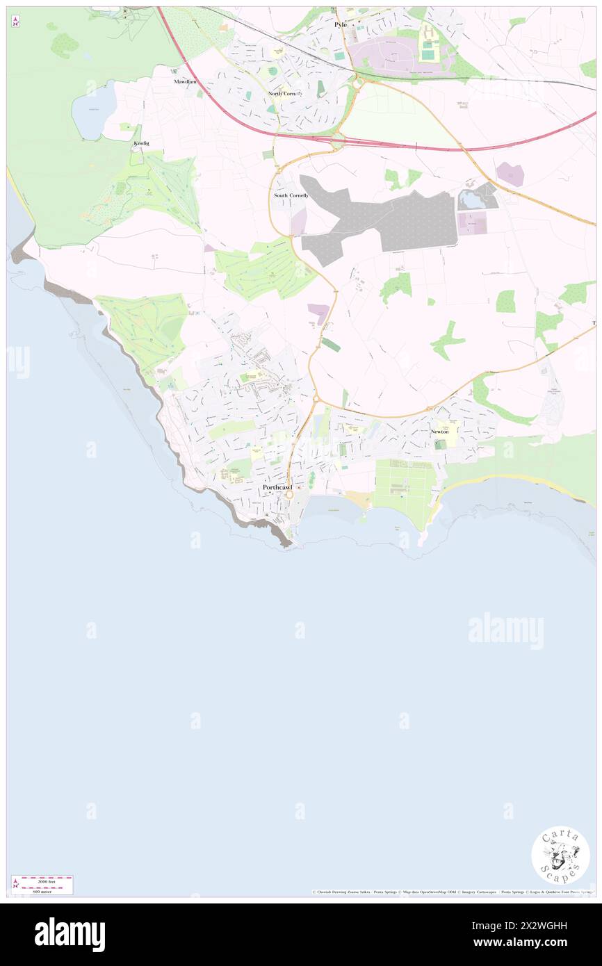 Porthcawl map hires stock photography and images Alamy