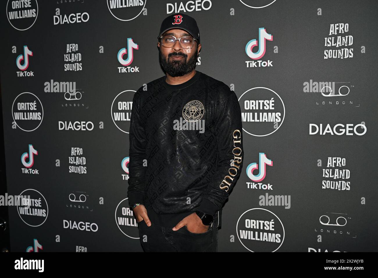 London, UK. 23 April 2024 Charles Bosco attends Oritsé Williams (JLS