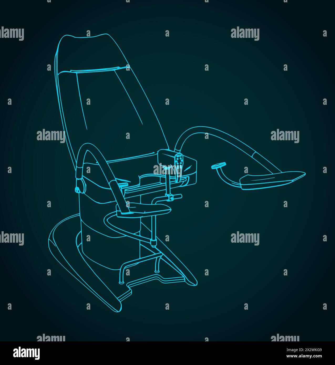 gyn chair drawing Gynecologist chair hi-res stock photography and images - Alamy