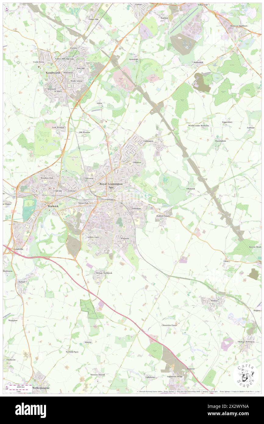 Map of leamington hires stock photography and images Alamy