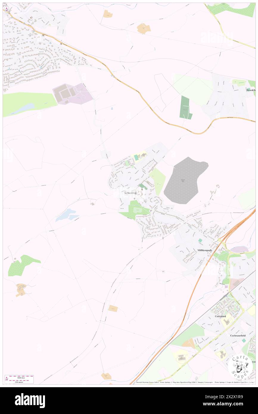 Kilbarchan, Renfrewshire, GB, United Kingdom, Scotland, N 55 50' 10'', S 4 33' 12'', map, Cartascapes Map published in 2024. Explore Cartascapes, a map revealing Earth's diverse landscapes, cultures, and ecosystems. Journey through time and space, discovering the interconnectedness of our planet's past, present, and future. Stock Photo