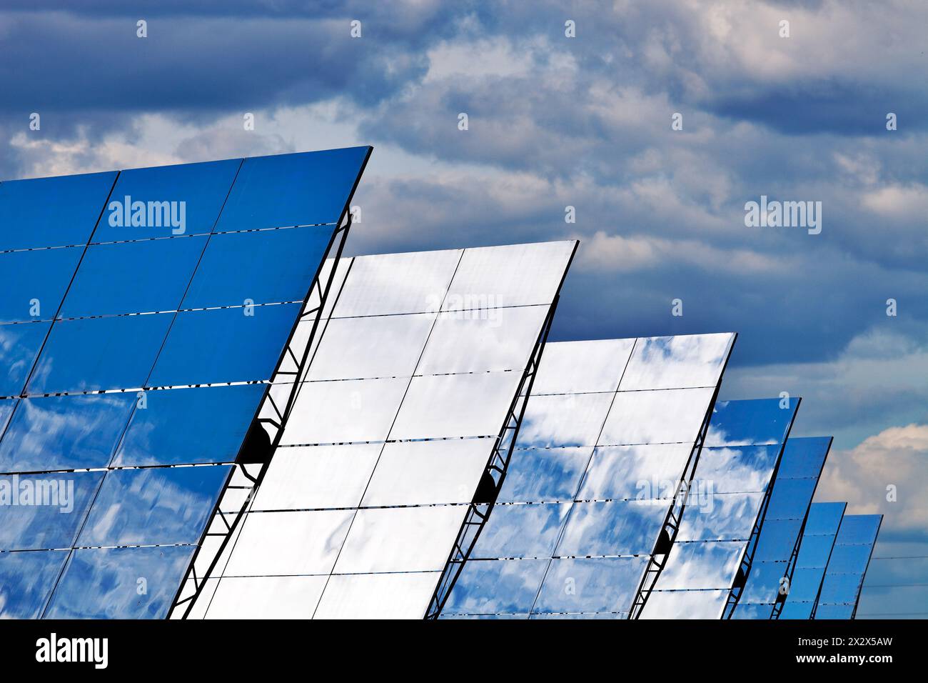 Solar power plant. Photographed in Spain Stock Photo - Alamy