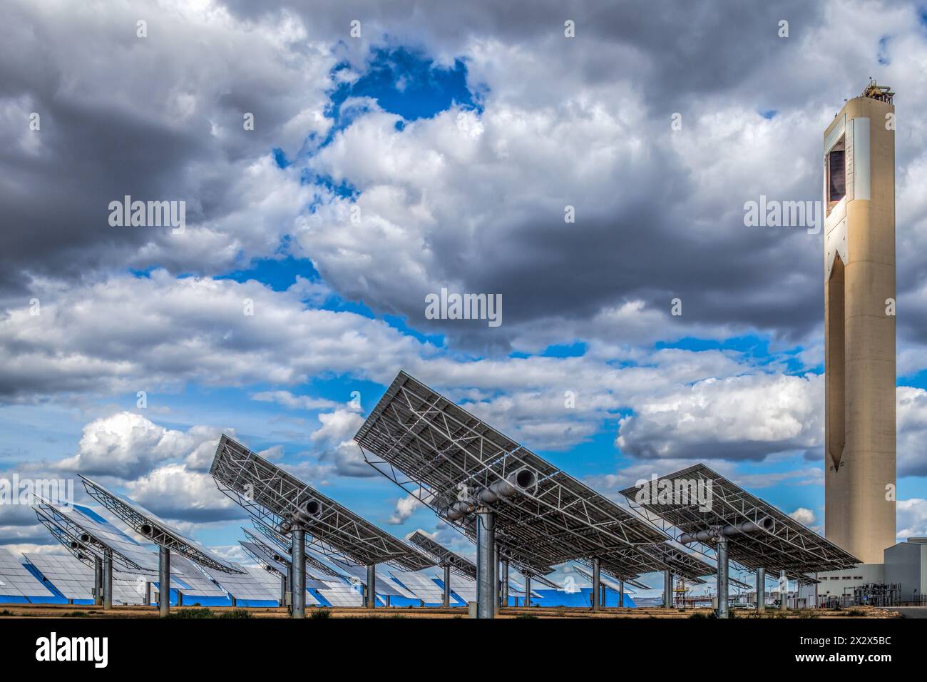 Solar power plant. Photographed in Spain Stock Photo - Alamy