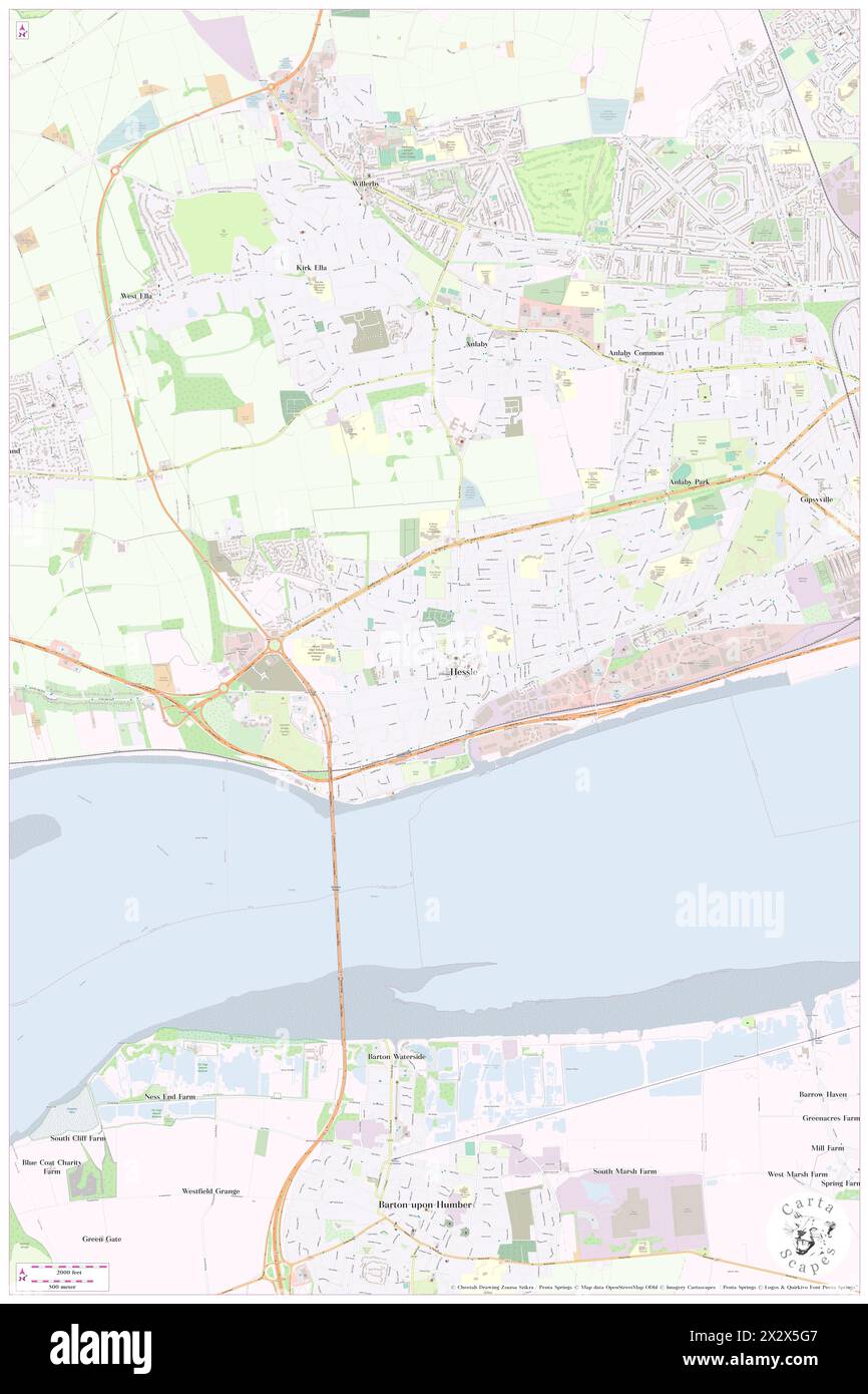 Hessle, East Riding of Yorkshire, GB, United Kingdom, England, N 53 43' 28'', S 0 26' 18'', map, Cartascapes Map published in 2024. Explore Cartascapes, a map revealing Earth's diverse landscapes, cultures, and ecosystems. Journey through time and space, discovering the interconnectedness of our planet's past, present, and future. Stock Photo
