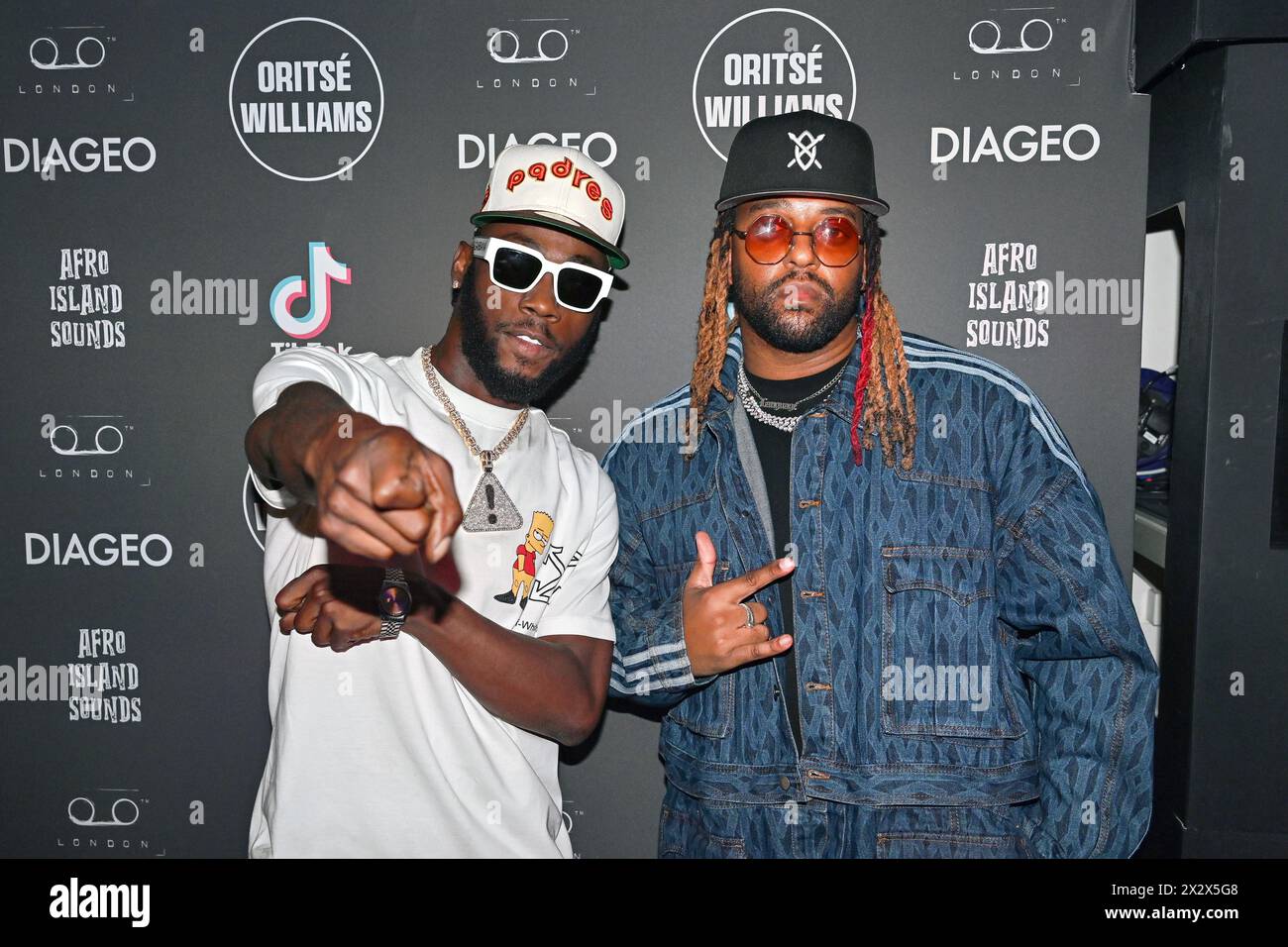 London, UK. 23 April 2024 Stylo G and Oritsé Williams attends Oritsé
