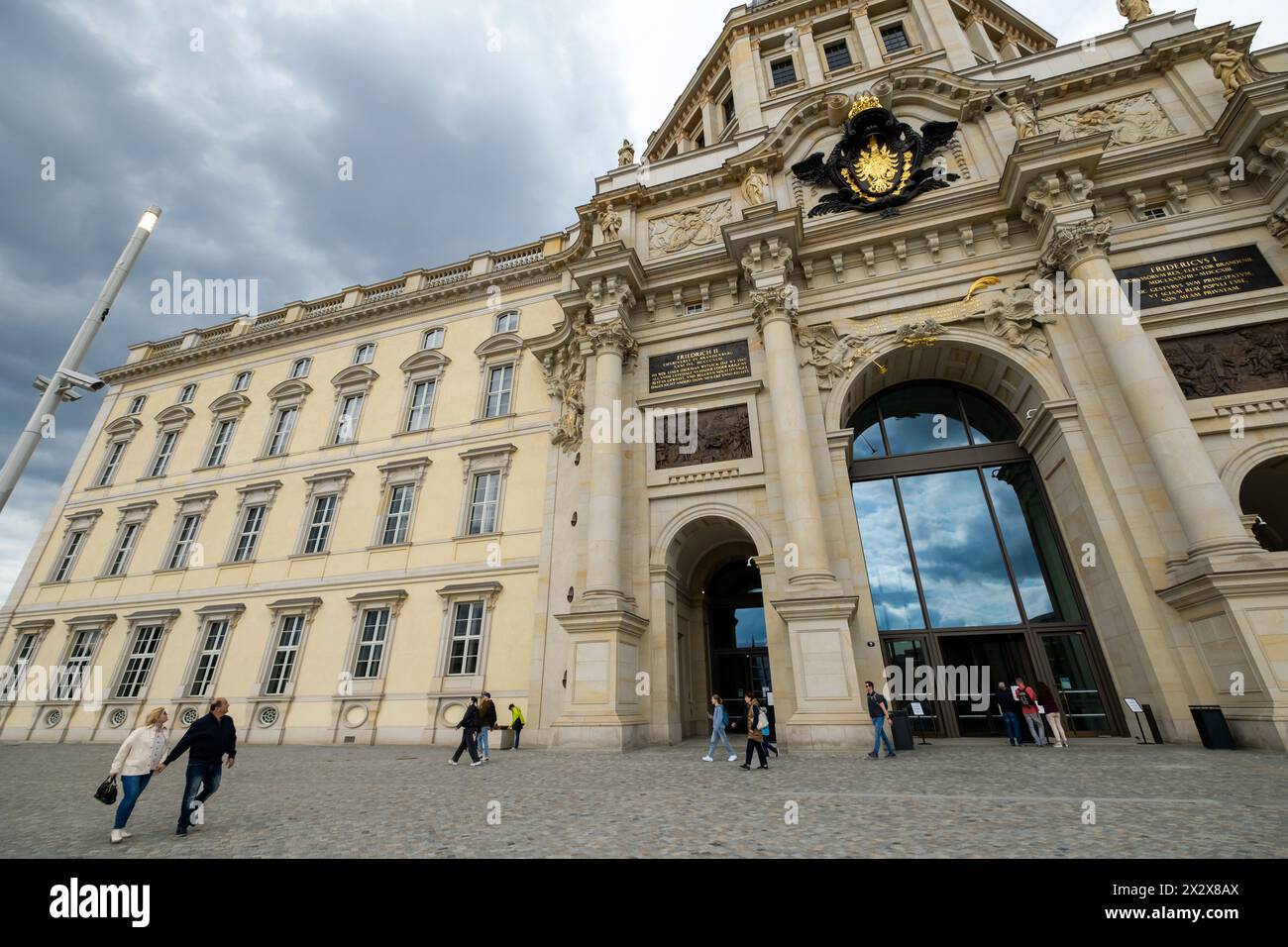 19.05.2023, Berlin, Berlin, Germany - Humboldt Forum in Berln-Mitte with the newly built baroque faÁade and the main entrance. 00A230519D109CAROEX.JPG Stock Photo