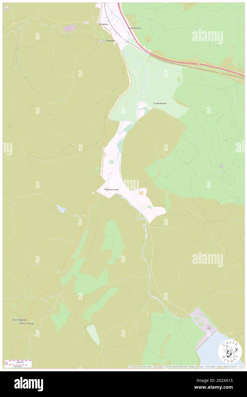 Glenochar Burn, GB, United Kingdom, Scotland, N 55 23' 59'', S 3 38' 59'', map, Cartascapes Map published in 2024. Explore Cartascapes, a map revealing Earth's diverse landscapes, cultures, and ecosystems. Journey through time and space, discovering the interconnectedness of our planet's past, present, and future. Stock Photo