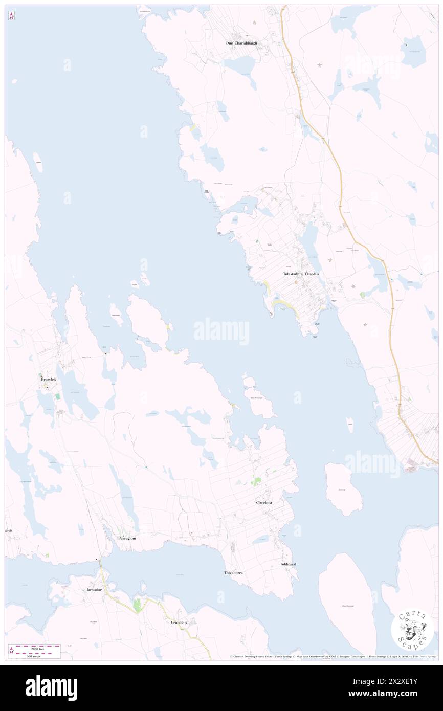 East Loch Roag, Eilean Siar, GB, United Kingdom, Scotland, N 58 13' 59'', S 6 47' 59'', map, Cartascapes Map published in 2024. Explore Cartascapes, a map revealing Earth's diverse landscapes, cultures, and ecosystems. Journey through time and space, discovering the interconnectedness of our planet's past, present, and future. Stock Photo