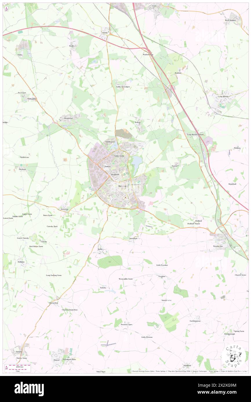 Daventry, Northamptonshire, GB, United Kingdom, England, N 52 15' 24'', S 1 9' 38'', map